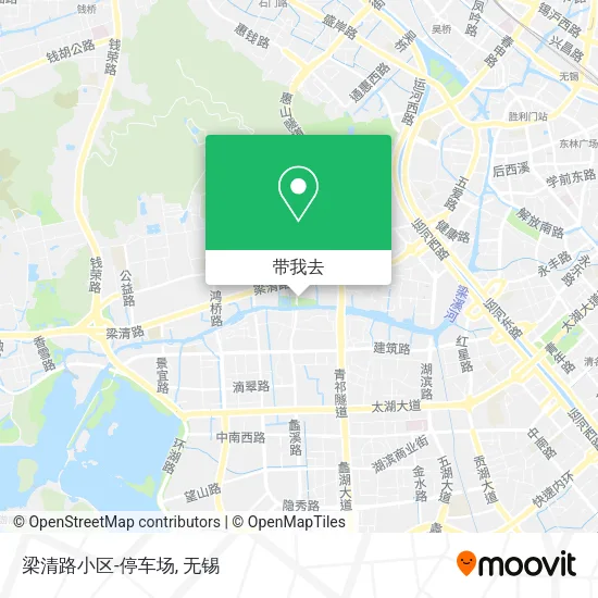 梁清路小区-停车场地图