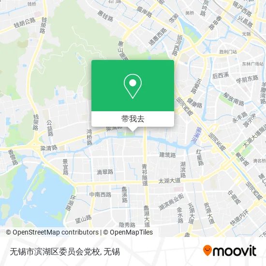 无锡市滨湖区委员会党校地图