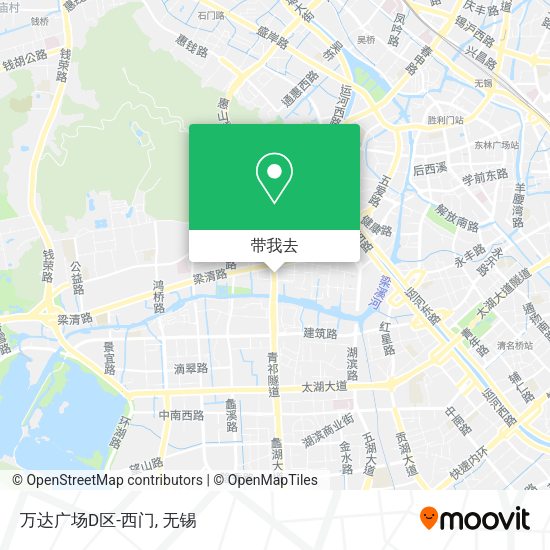 万达广场D区-西门地图