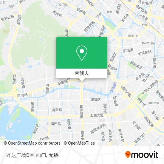 万达广场D区-西门地图