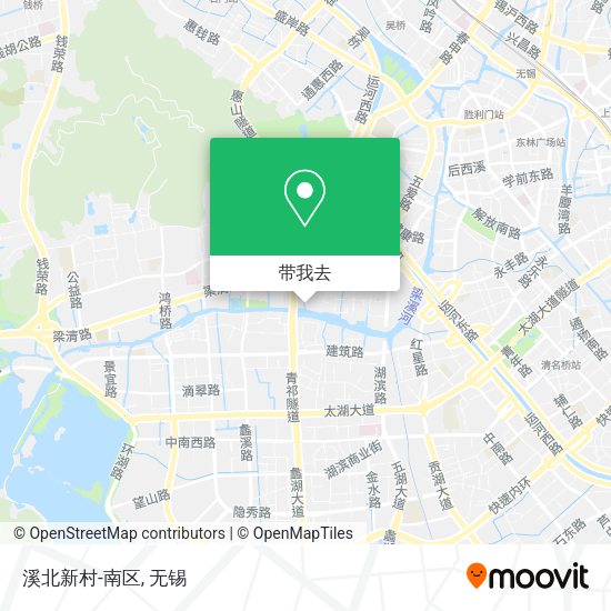 溪北新村-南区地图