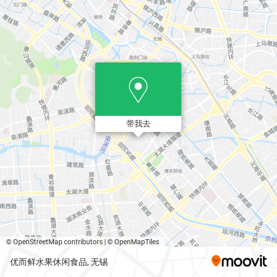 优而鲜水果休闲食品地图