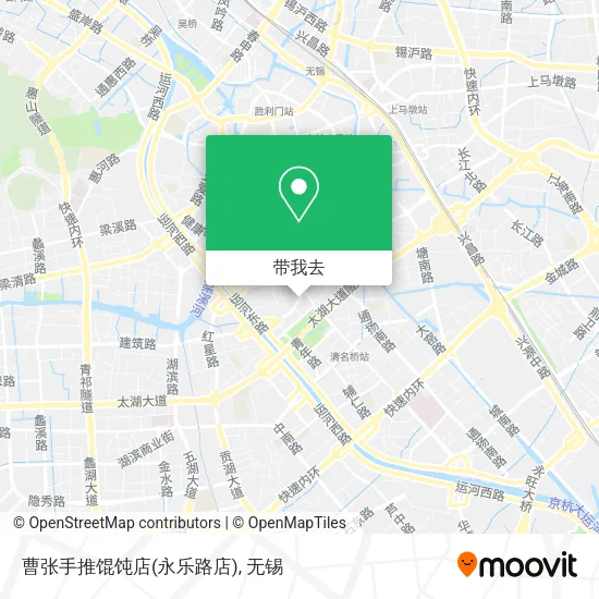 曹张手推馄饨店(永乐路店)地图