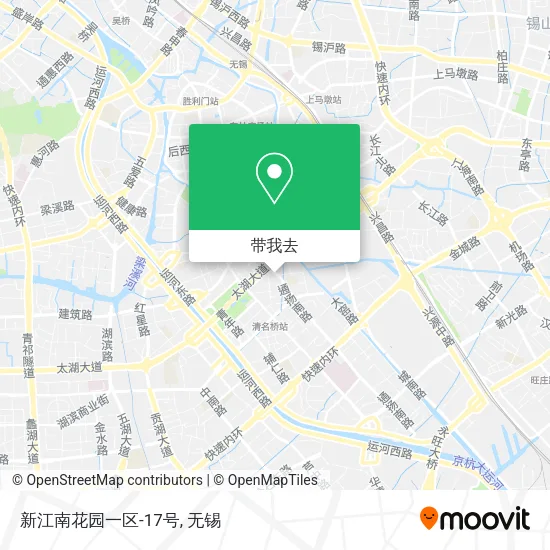 新江南花园一区-17号地图