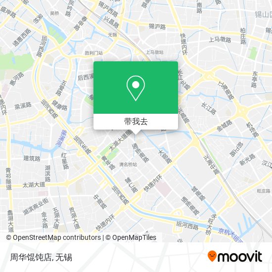 周华馄饨店地图