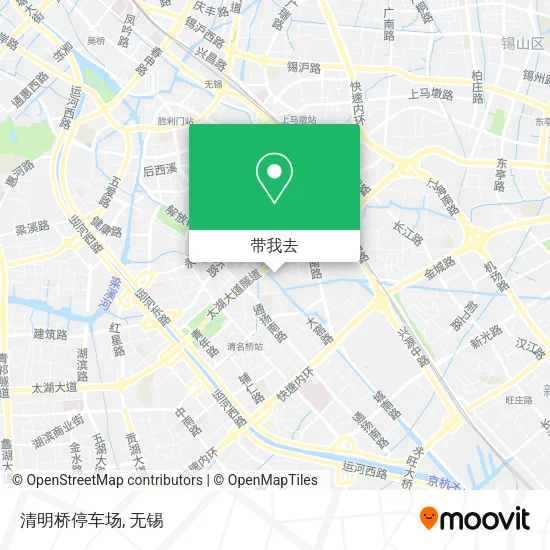 清明桥停车场地图
