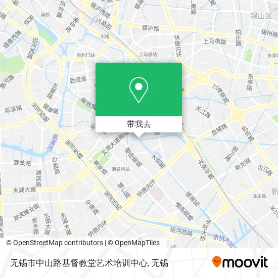 无锡市中山路基督教堂艺术培训中心地图