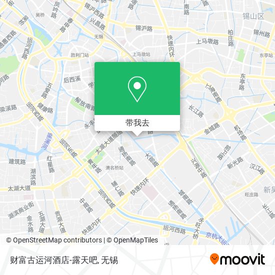 财富古运河酒店-露天吧地图