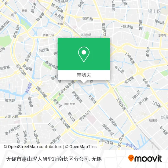 无锡市惠山泥人研究所南长区分公司地图