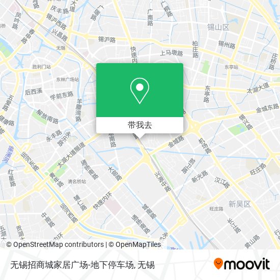 无锡招商城家居广场-地下停车场地图