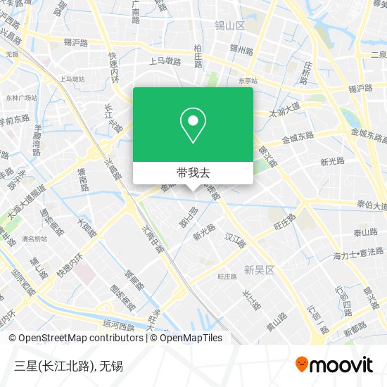 三星(长江北路)地图