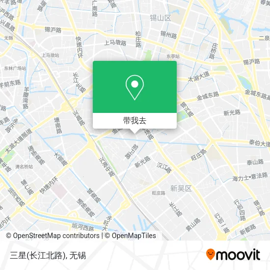 三星(长江北路)地图