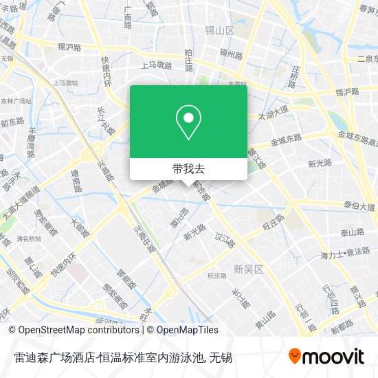 雷迪森广场酒店-恒温标准室内游泳池地图