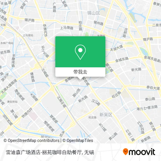 雷迪森广场酒店-丽苑咖啡自助餐厅地图