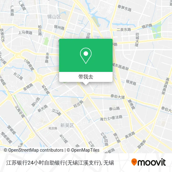 江苏银行24小时自助银行(无锡江溪支行)地图
