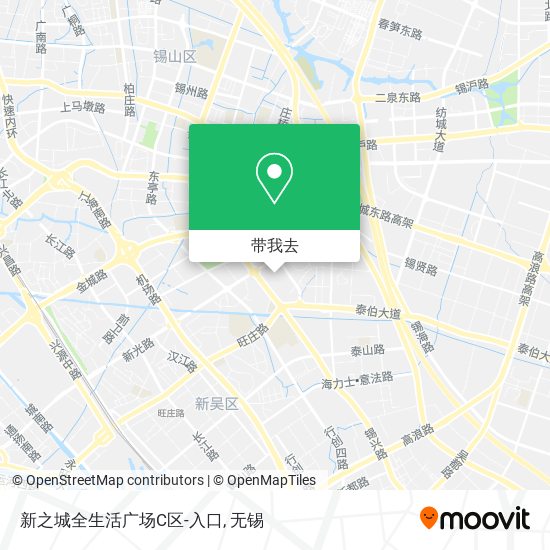 新之城全生活广场C区-入口地图