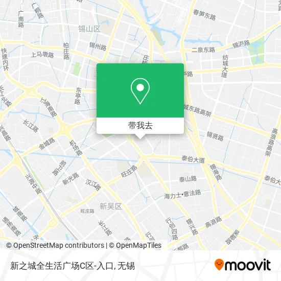 新之城全生活广场C区-入口地图