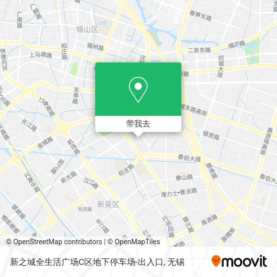新之城全生活广场C区地下停车场-出入口地图