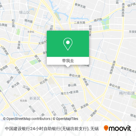 中国建设银行24小时自助银行(无锡坊前支行)地图