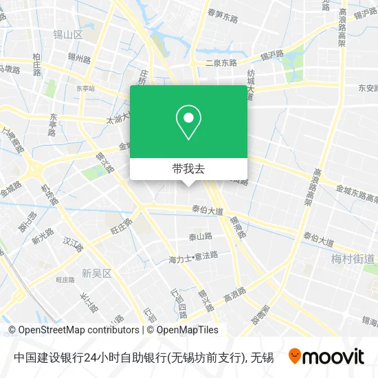 中国建设银行24小时自助银行(无锡坊前支行)地图
