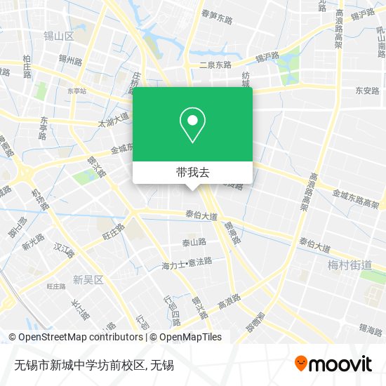 无锡市新城中学坊前校区地图