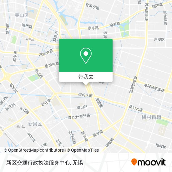 新区交通行政执法服务中心地图