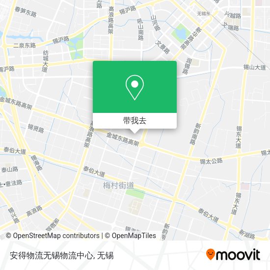 安得物流无锡物流中心地图