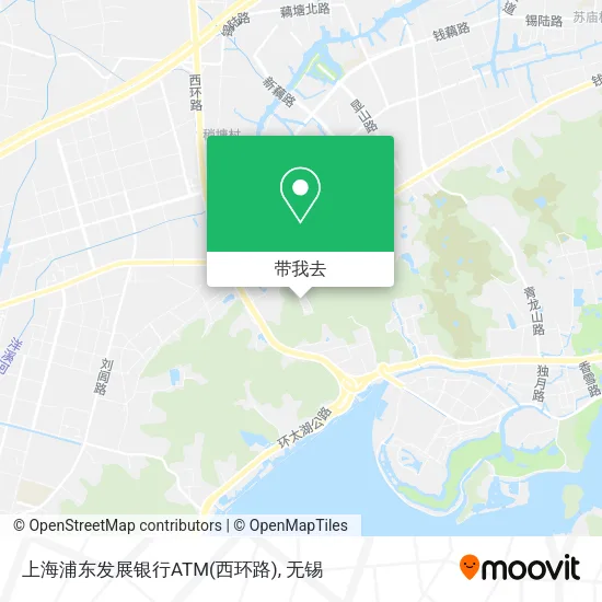 上海浦东发展银行ATM(西环路)地图