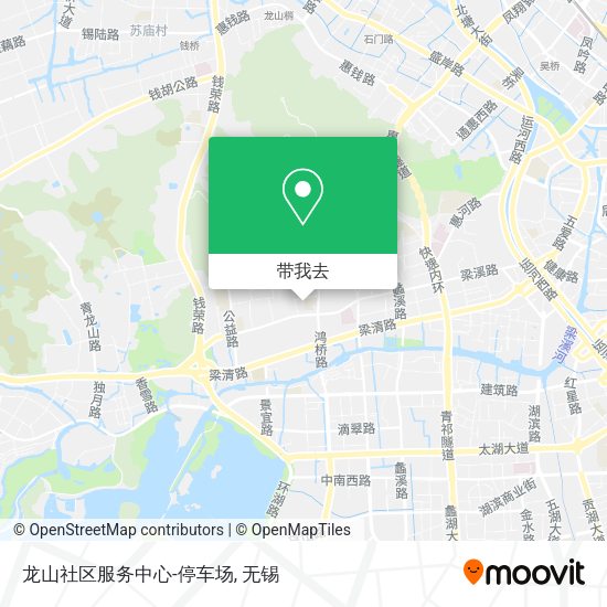 龙山社区服务中心-停车场地图