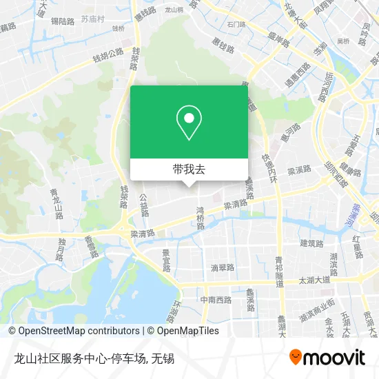 龙山社区服务中心-停车场地图