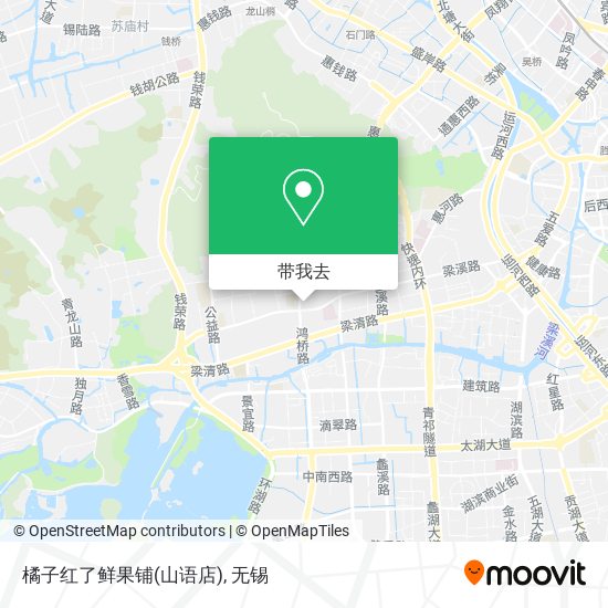 橘子红了鲜果铺(山语店)地图
