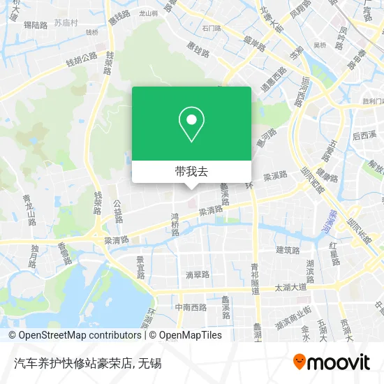 汽车养护快修站豪荣店地图