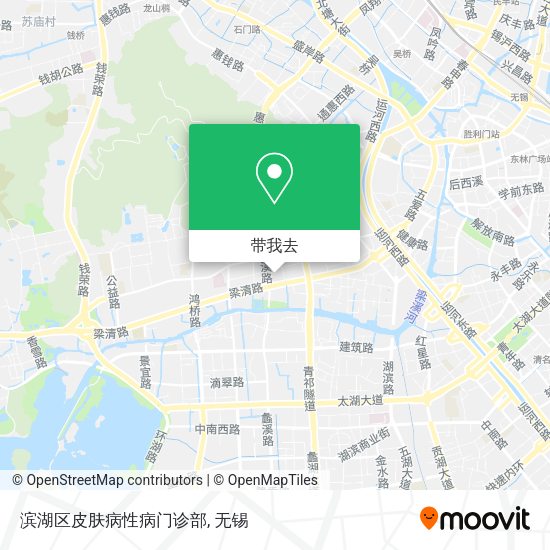 滨湖区皮肤病性病门诊部地图