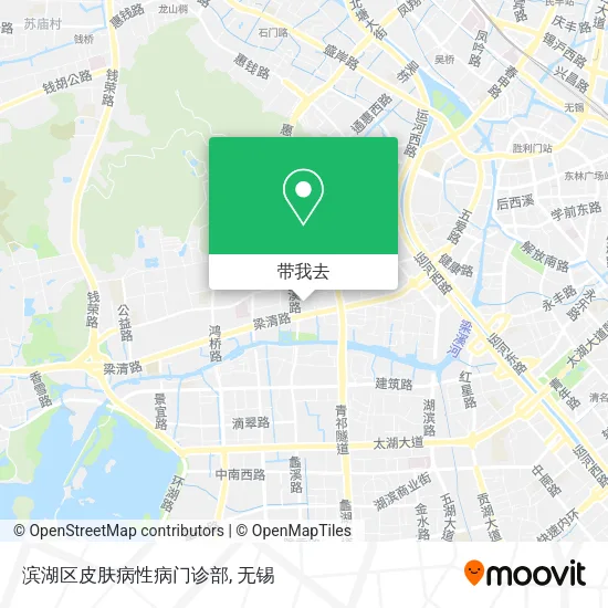 滨湖区皮肤病性病门诊部地图