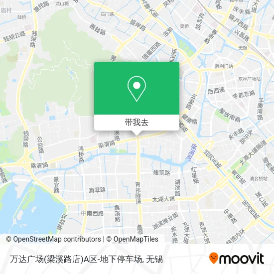 万达广场(梁溪路店)A区-地下停车场地图