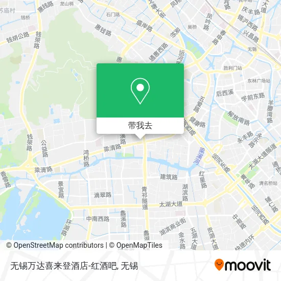 无锡万达喜来登酒店-红酒吧地图