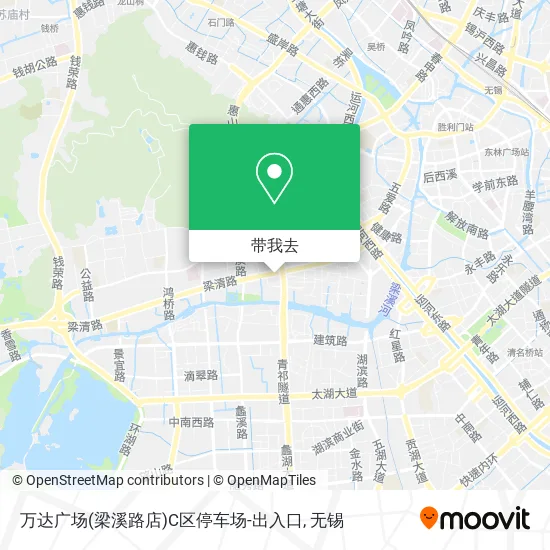 万达广场(梁溪路店)C区停车场-出入口地图