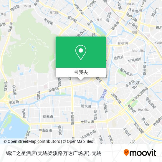 锦江之星酒店(无锡梁溪路万达广场店)地图