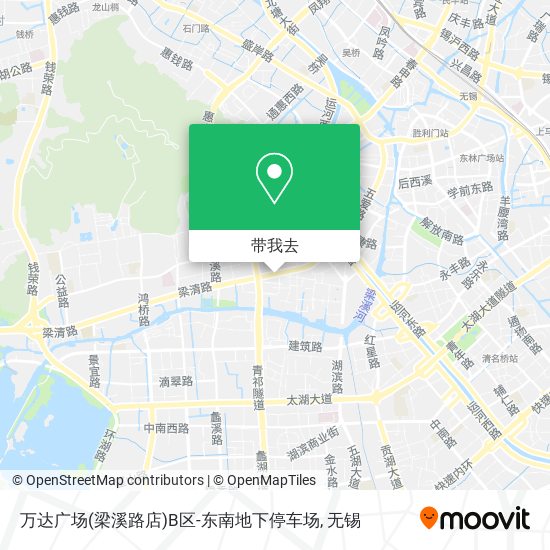 万达广场(梁溪路店)B区-东南地下停车场地图