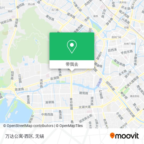 万达公寓-西区地图