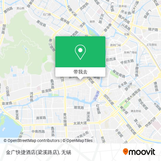 金广快捷酒店(梁溪路店)地图