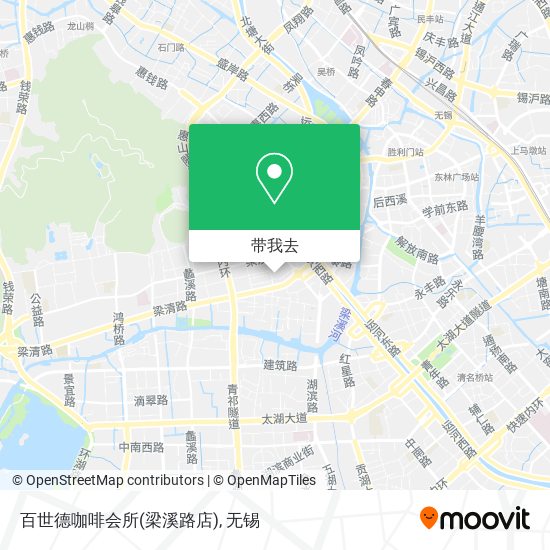 百世德咖啡会所(梁溪路店)地图
