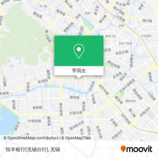 恒丰银行(无锡分行)地图