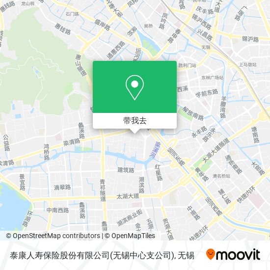 泰康人寿保险股份有限公司(无锡中心支公司)地图