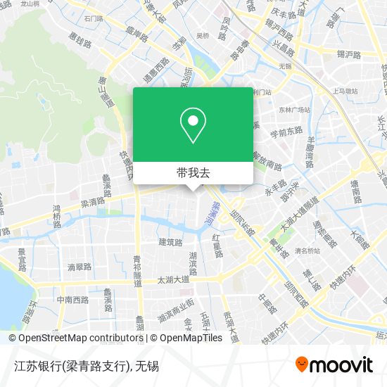 江苏银行(梁青路支行)地图
