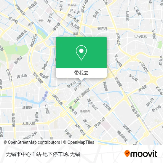 无锡市中心血站-地下停车场地图
