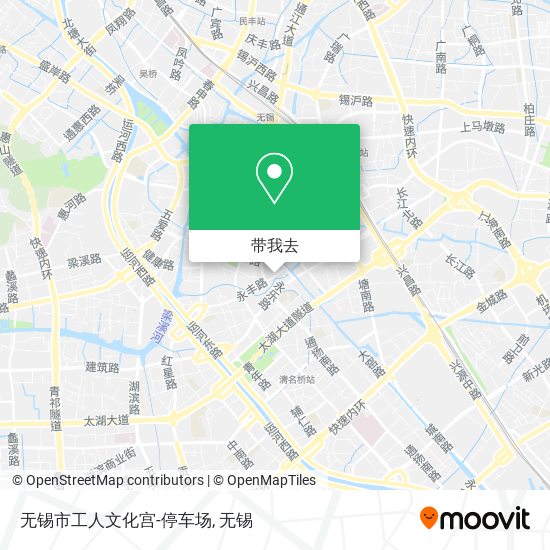 无锡市工人文化宫-停车场地图