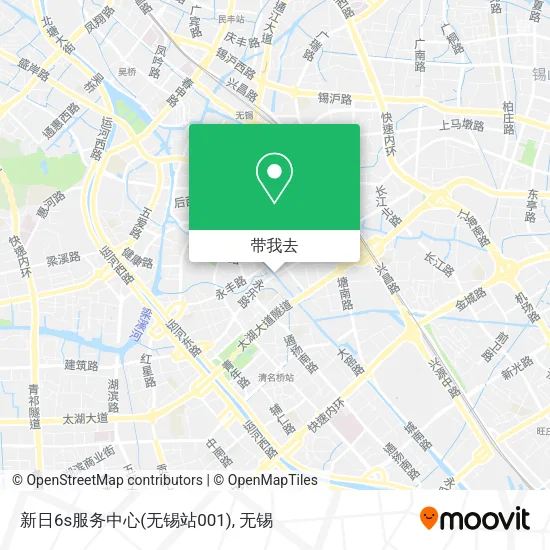 新日6s服务中心(无锡站001)地图