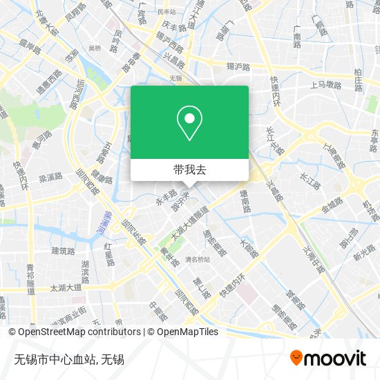 无锡市中心血站地图