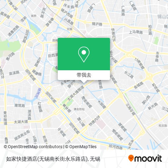 如家快捷酒店(无锡南长街永乐路店)地图